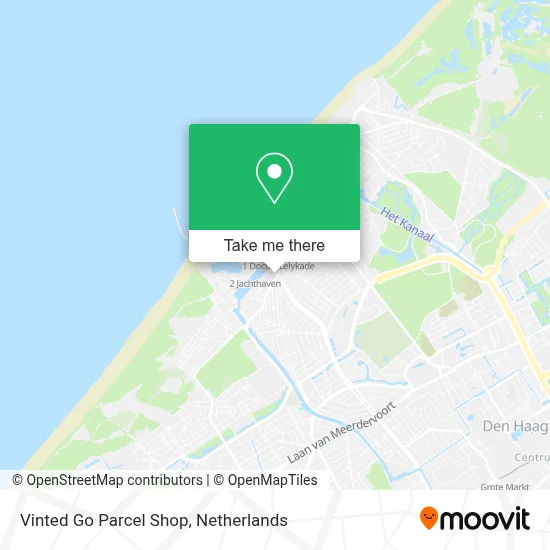 Vinted Go Parcel Shop map