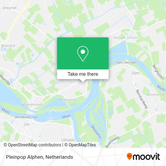 Pleinpop Alphen map