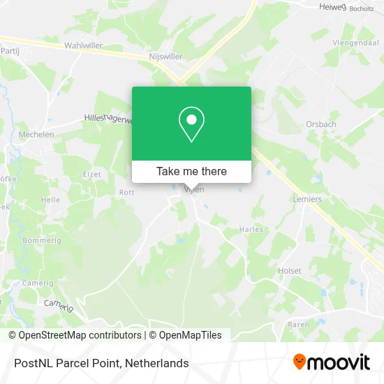 Postnl Pakketpunt map