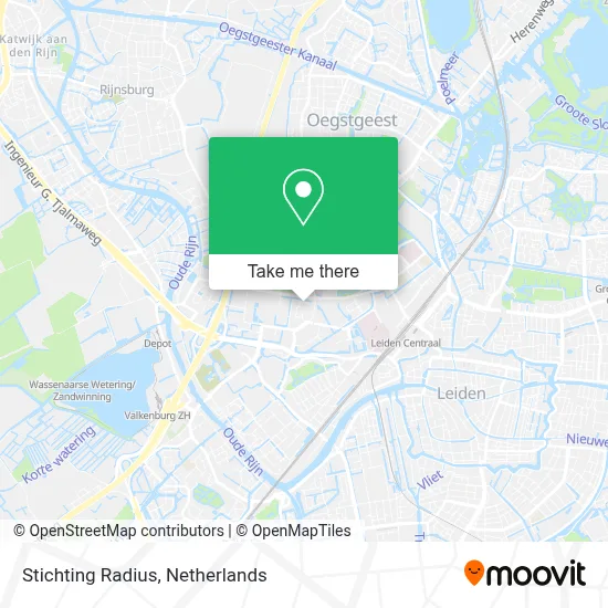 Stichting Radius map