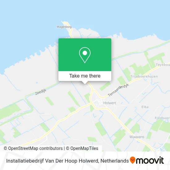 Installatiebedrijf Van Der Hoop Holwerd map