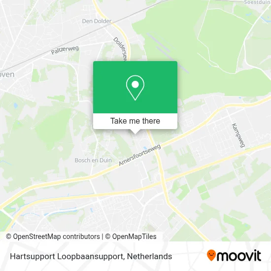 Hartsupport Loopbaansupport map