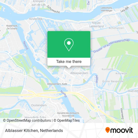 Alblasser Kitchen map