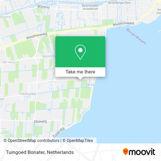 Tuingoed Bonater map