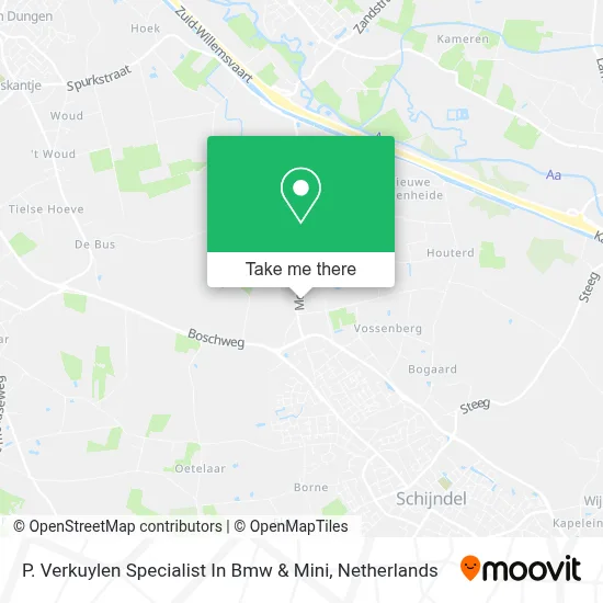 P. Verkuylen Specialist In Bmw & Mini map