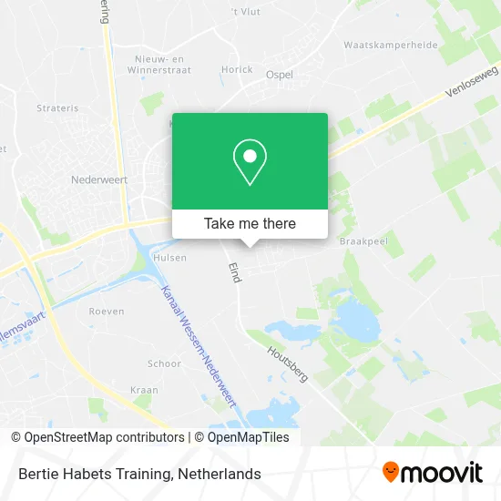 Bertie Habets Training map