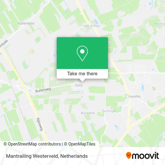 Mantrailing Westerveld map