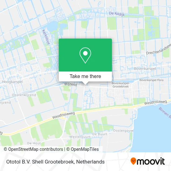 Ototol B.V. Shell Grootebroek map