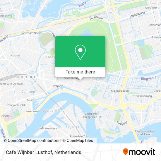 Cafe Wijnbar Lusthof map