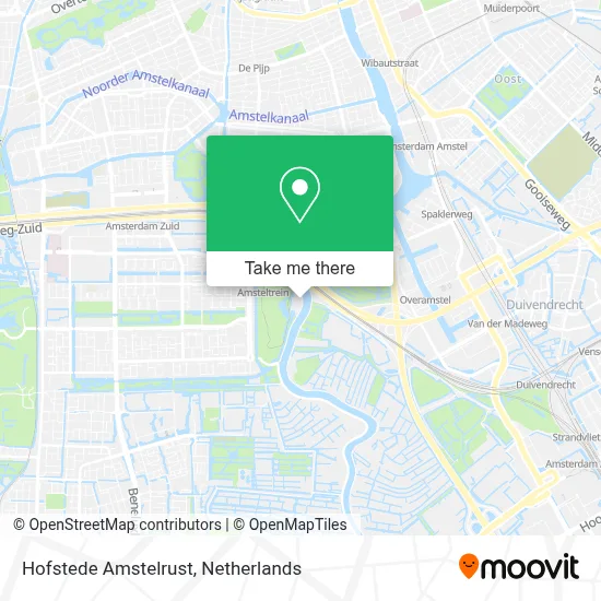 Hofstede Amstelrust map