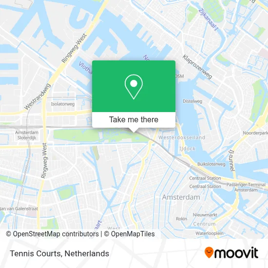 Tennis Courts map