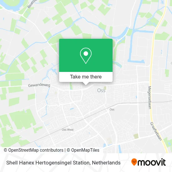 Shell Hanex Hertogensingel Station map