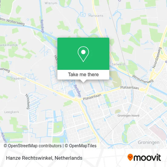 Hanze Rechtswinkel map