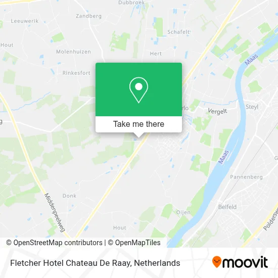 Fletcher Hotel Chateau De Raay map