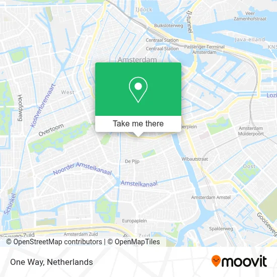 One Way map