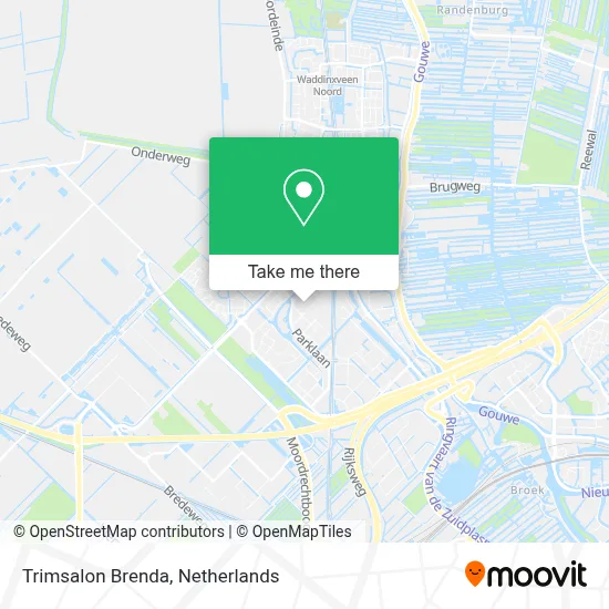 Trimsalon Brenda map