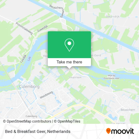 Bed & Breakfast Geer Karte