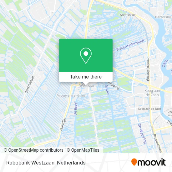 Rabobank Westzaan map