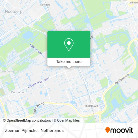 Zeeman Pijnacker map
