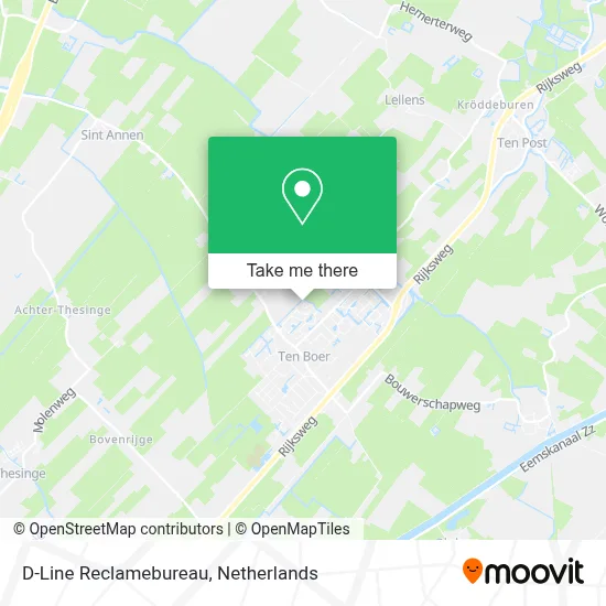 D-Line Reclamebureau map