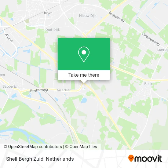Shell Bergh Zuid map