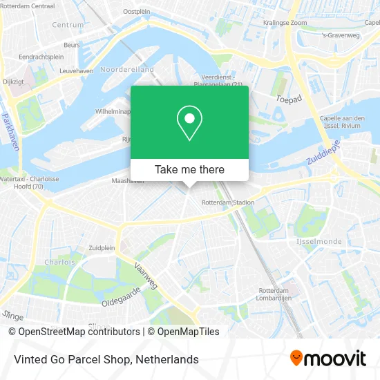 Vinted Go Parcel Shop Karte