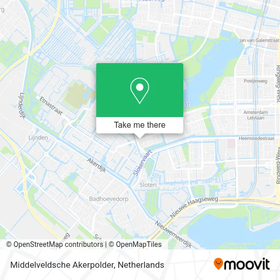 Middelveldsche Akerpolder map