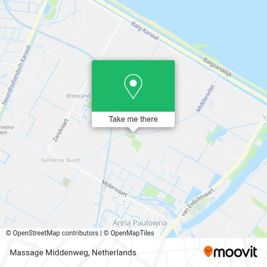 Massage Middenweg map