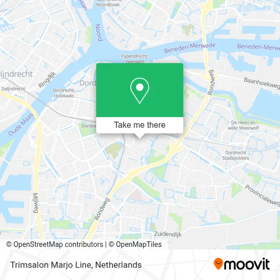 Trimsalon Marjo Line map
