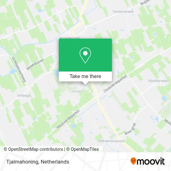 Tjalmahoning map