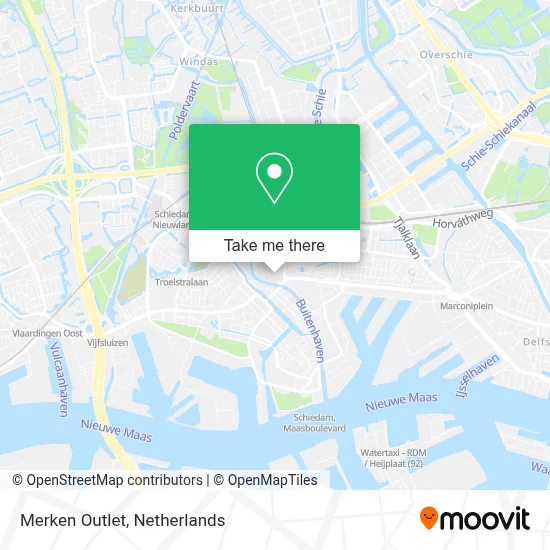 Merken Outlet map