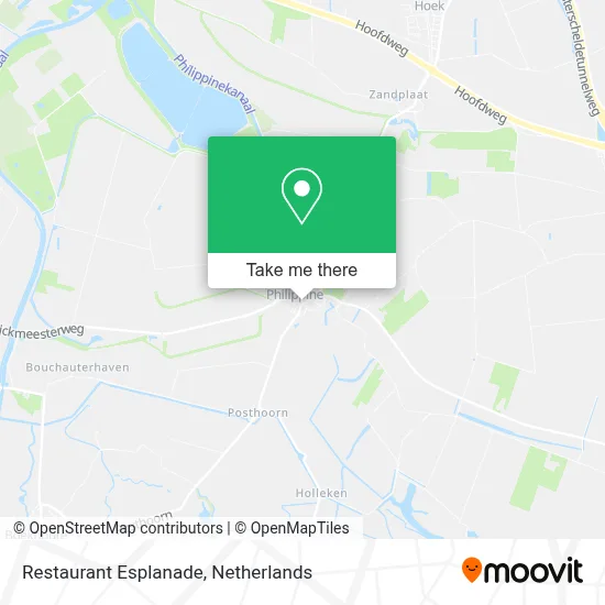 Restaurant Esplanade map