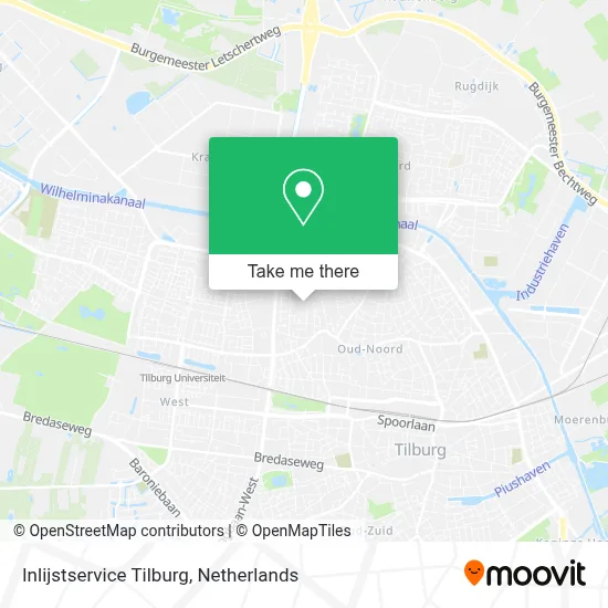 Inlijstservice Tilburg map