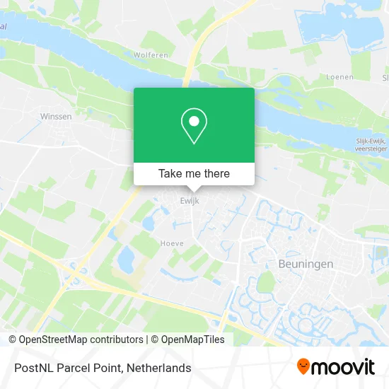 Postnl Pakketpunt map