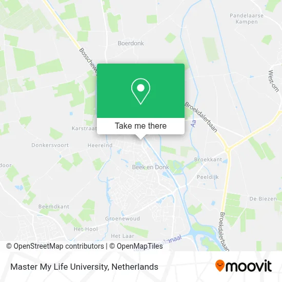 Master My Life University map