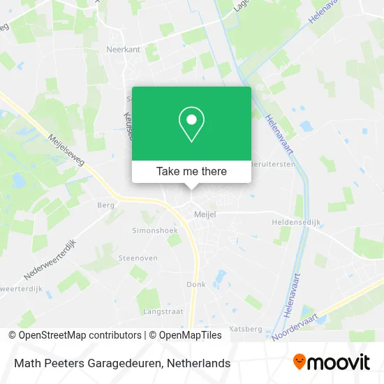 Math Peeters Garagedeuren Karte