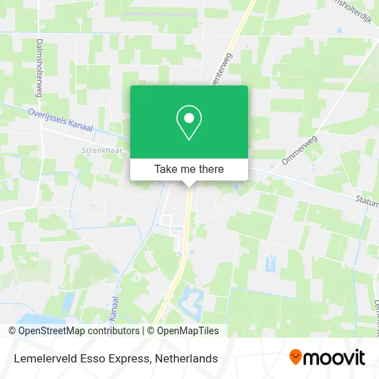 Lemelerveld Esso Express map