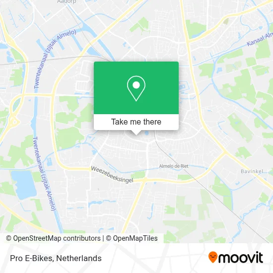 Pro E-Bikes map