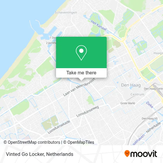 Vinted Go Locker map