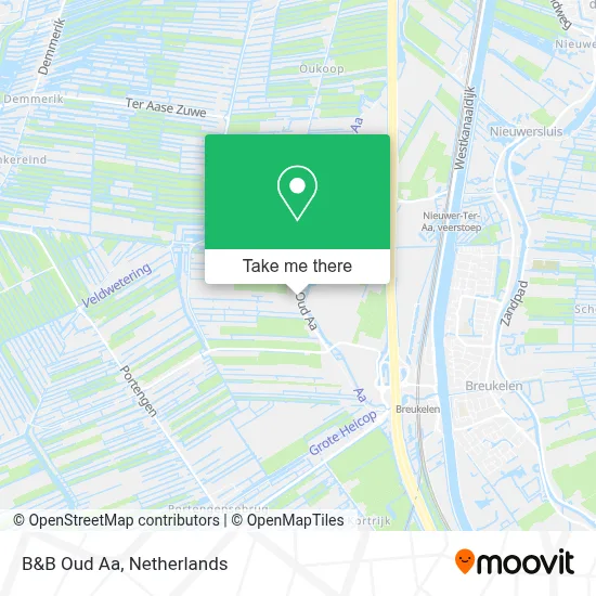 B&B Oud Aa map