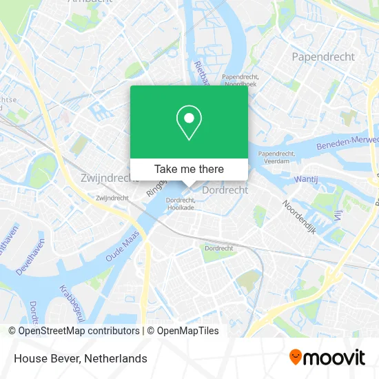 Huis Bever map