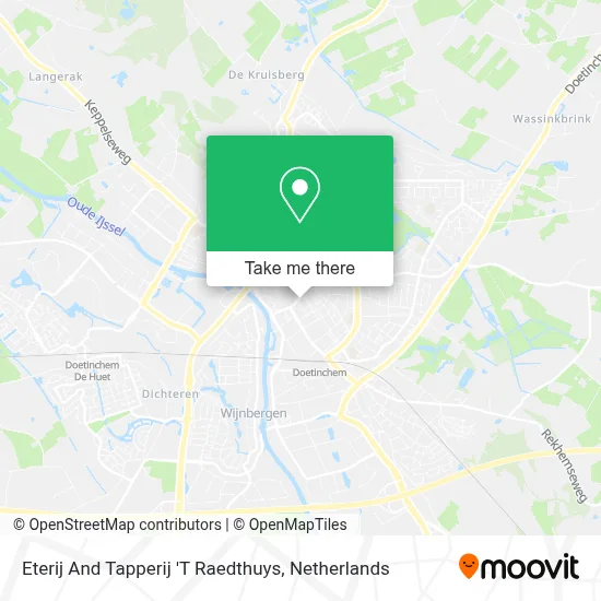 Eterij And Tapperij 'T Raedthuys map