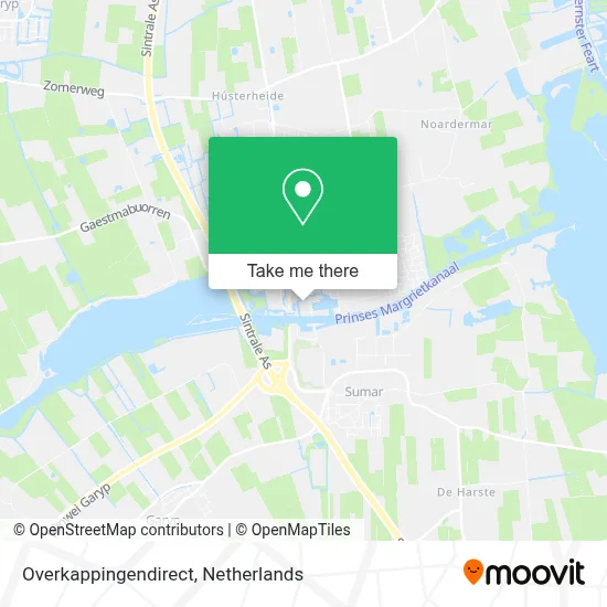 Overkappingendirect map