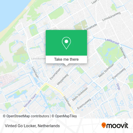 Vinted Go Locker map