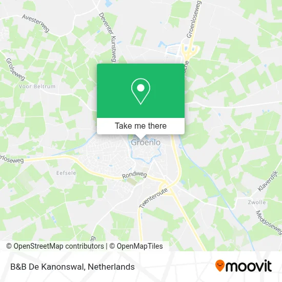 B&B De Kanonswal map
