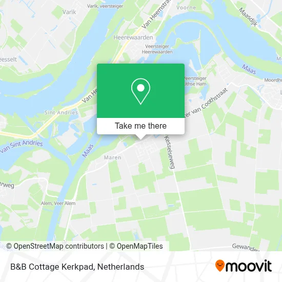 B&B Cottage Kerkpad map
