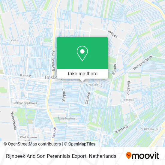 Rijnbeek And Son Perennials Export Karte