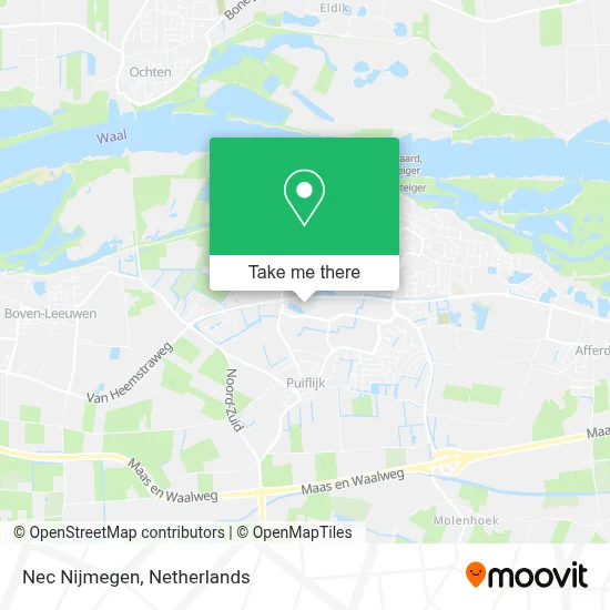 Nec Nijmegen map