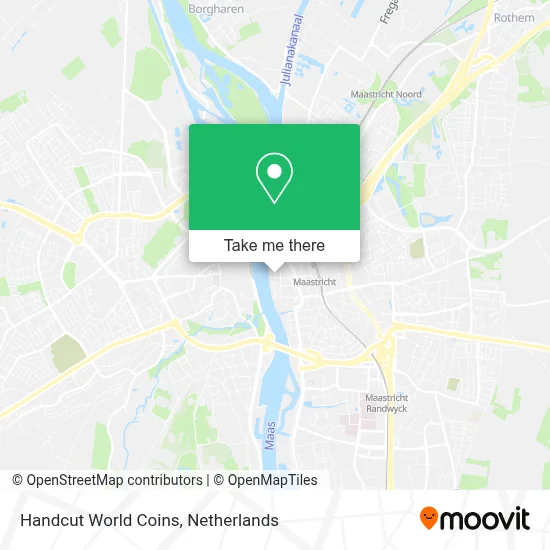 Handcut World Coins map
