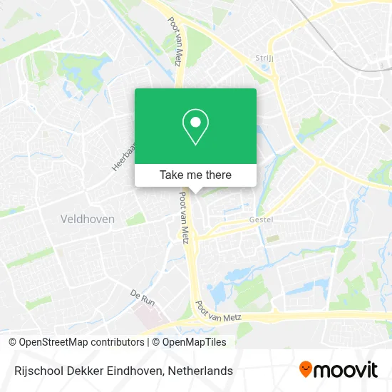 Rijschool Dekker Eindhoven map